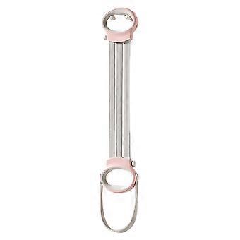 Adjustable Resistance Bands Set for Home Workout and Yoga, 3 Levels Elastic Exercise Strap, Pink