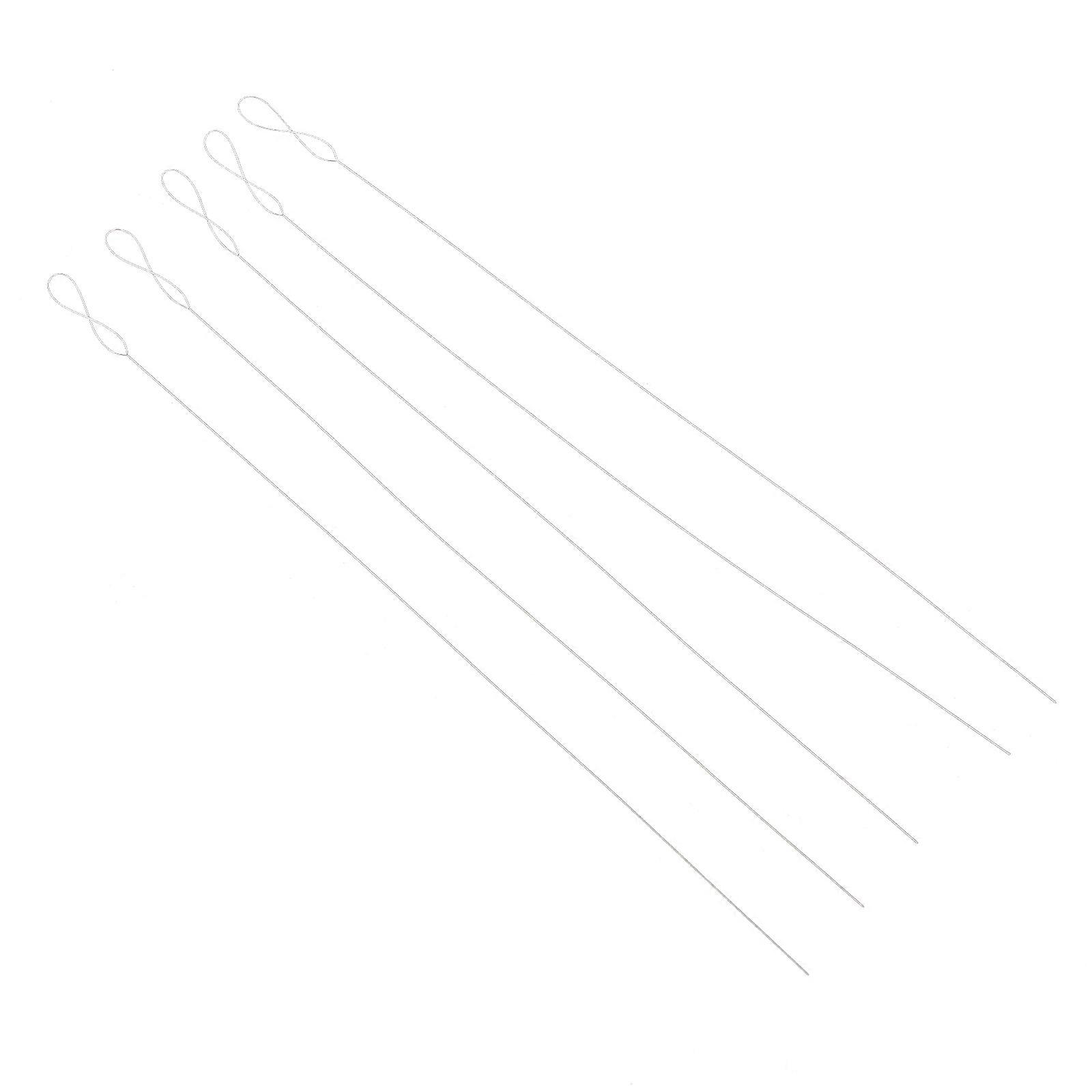 Metal Beading Needles Embroidery Needles for Stitching Use 5Pcs Silver