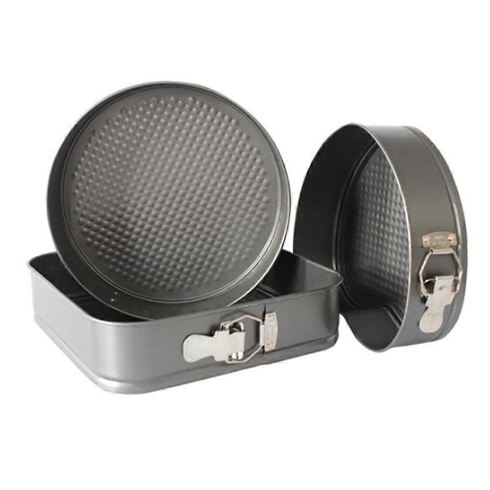 Cake Mold Pan Set 3Pcs Cake Removable Square Round Heart Shape Tools
