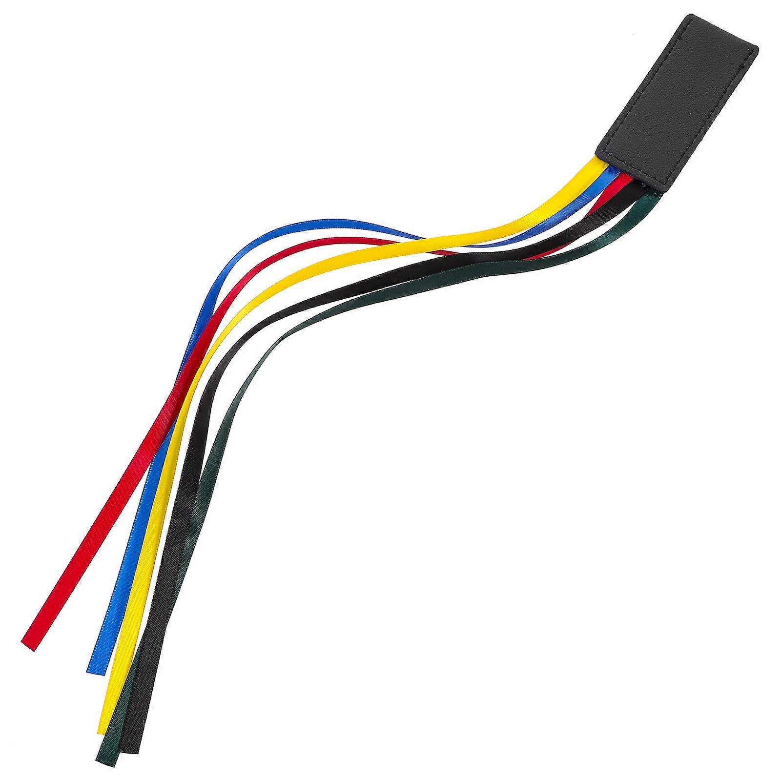 Ribbon Bookmark Page Marker for Reading 5Pcs Black Set