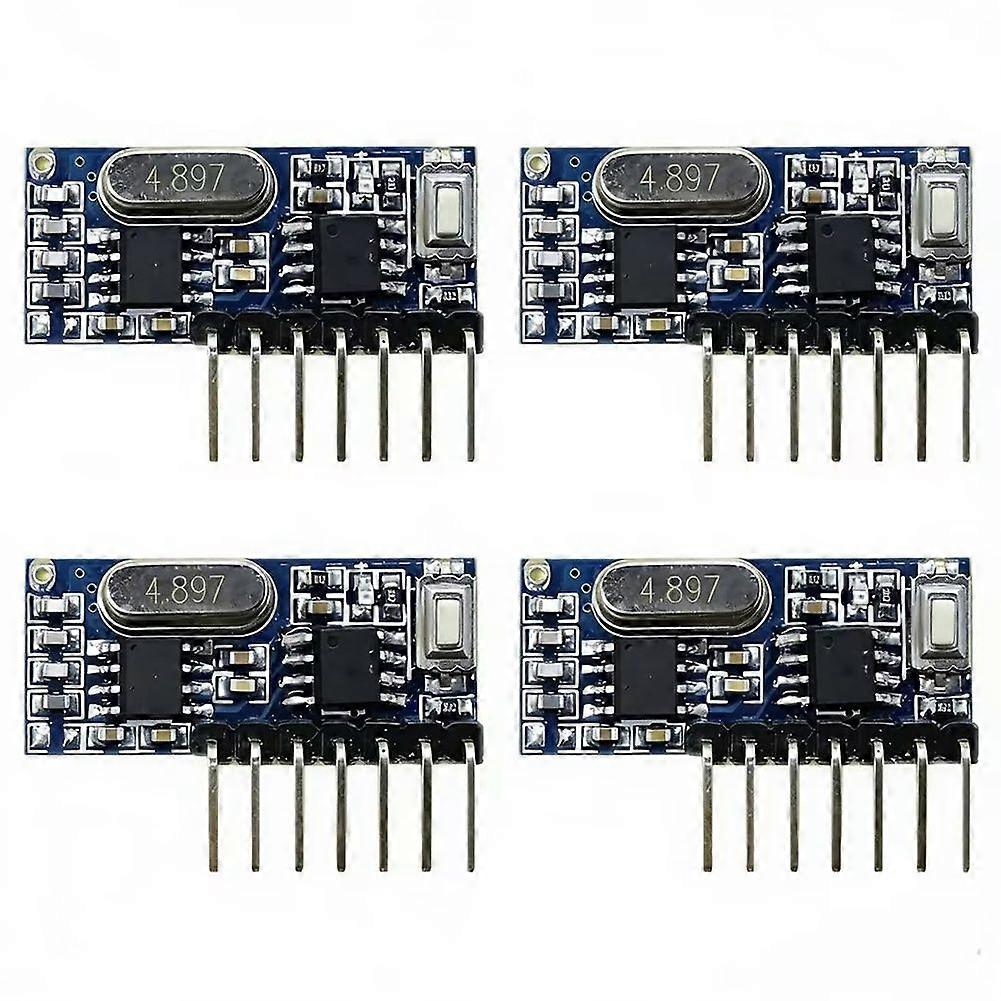 4PCS 433mhz Wireless Decoding Receiving Module 4 Channel Output Decoding Receiver for 433 Mhz Remote Controls