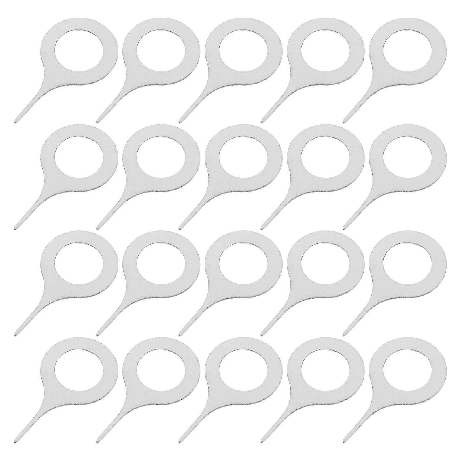 Universal Stainless Steel Sim Card Removal Tool for Ejecting Sim Card 100Pcs Silver