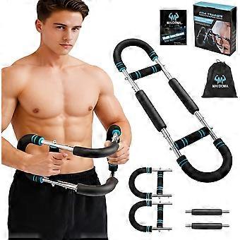 Twister Armtrainer mit 2/4 Federn, 20-120 lb, 6 Widerstandsstufen, tragbarer Brusttrainer für Männer und Frauen, kompatibel mit Heimfitnessstudios