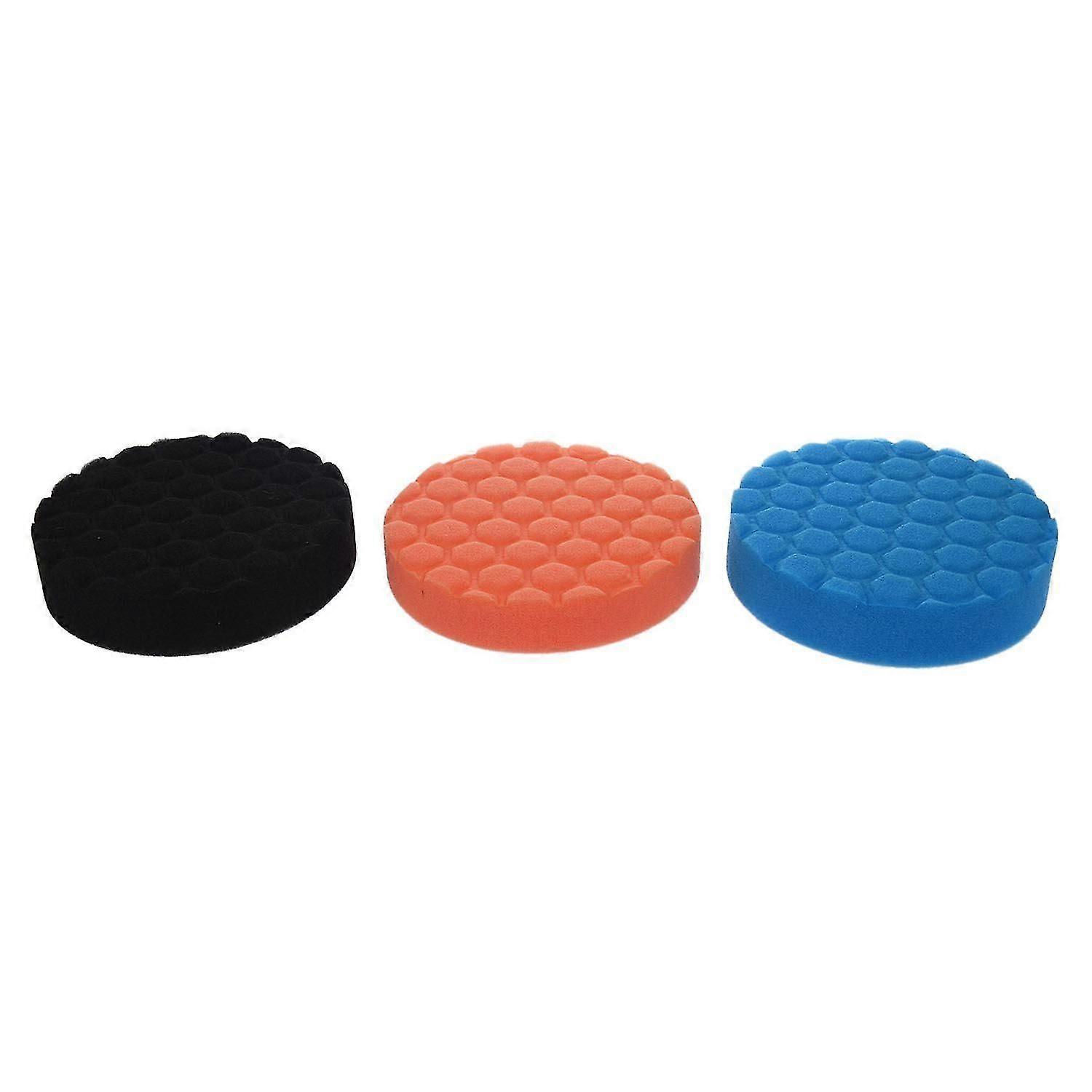 3x Hex-logic Buff Buffering Kit de almofada para o polidor de carro automático de 5 polegadas