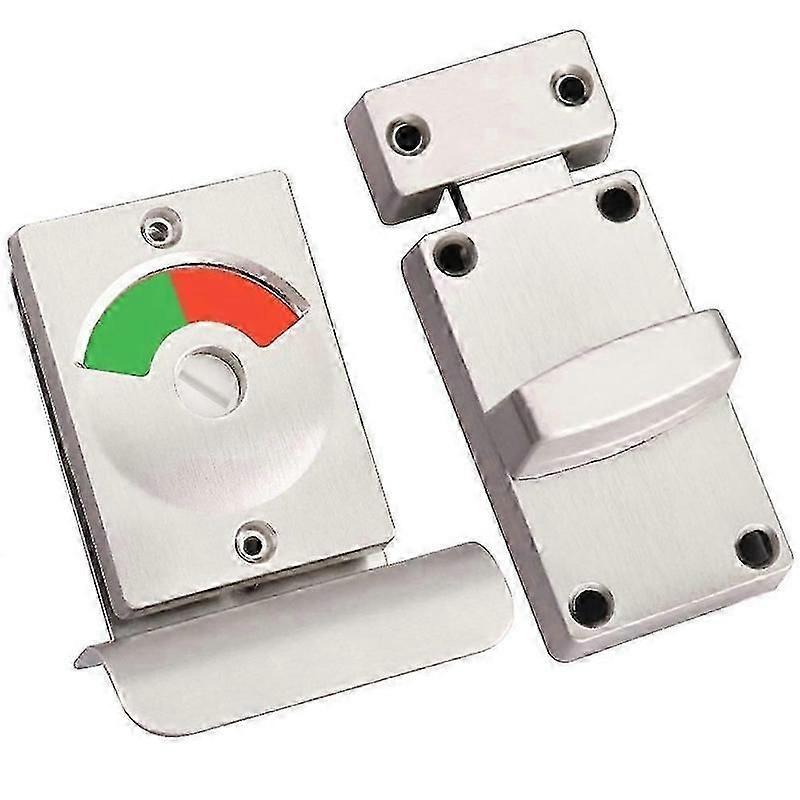 door lock with indicator for public restroom
