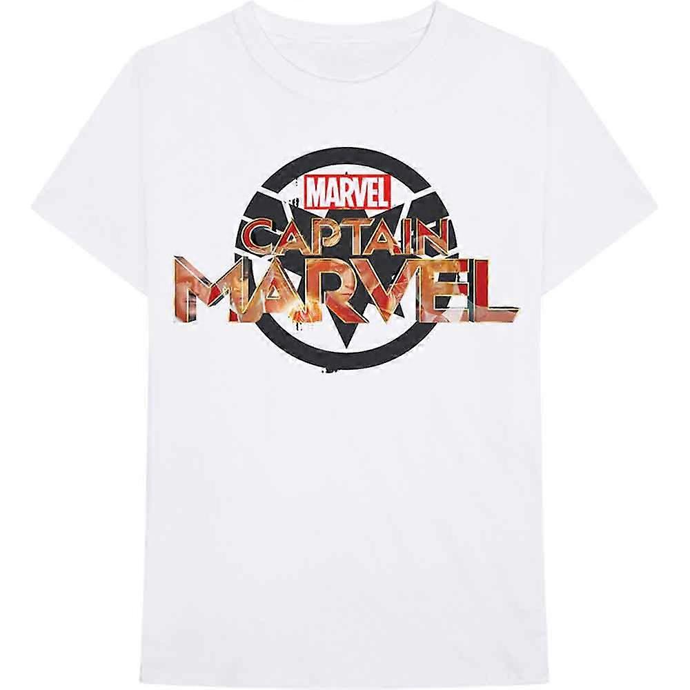 Captain Marvel Crest Logotyp T-shirt