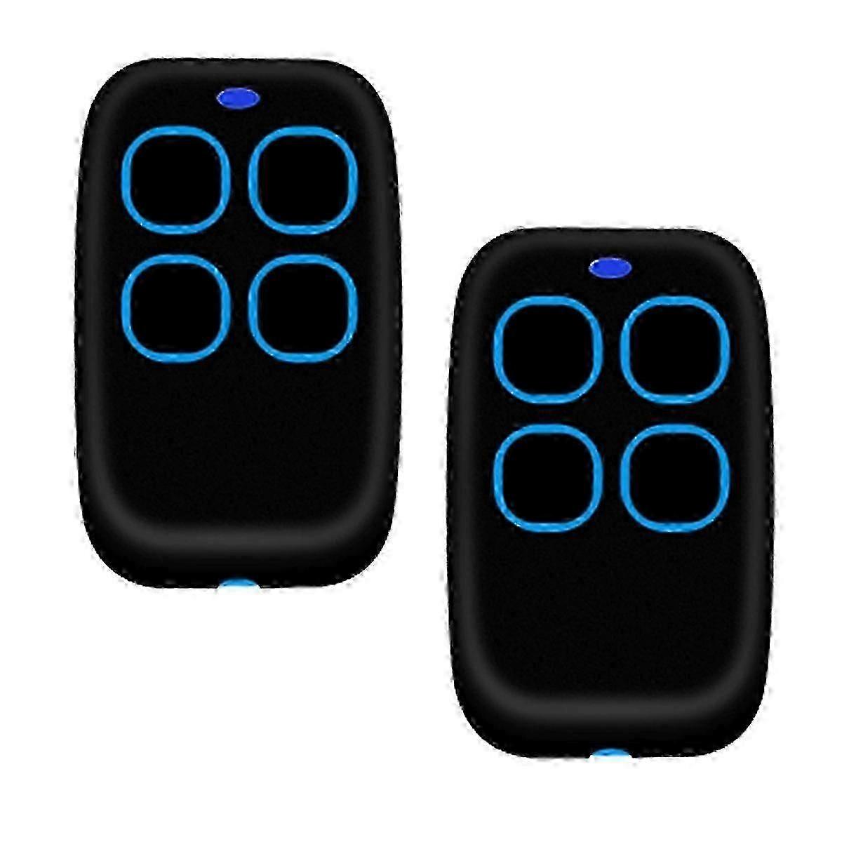 Garage Door Remote Control Compatible with Many Systems, 2-Pack Remote Cloner for Fixed and Learning Codes