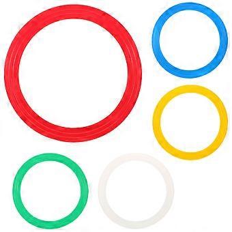 5PCS Circus Juggling Rings: Acrobatic Hand Rings Props Hand Skills Equipments for Juggling Party Tricks Accessories