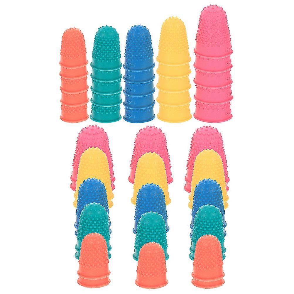 150Pcs Rubber Finger Protectors for Counting and Sorting Task Assorted
