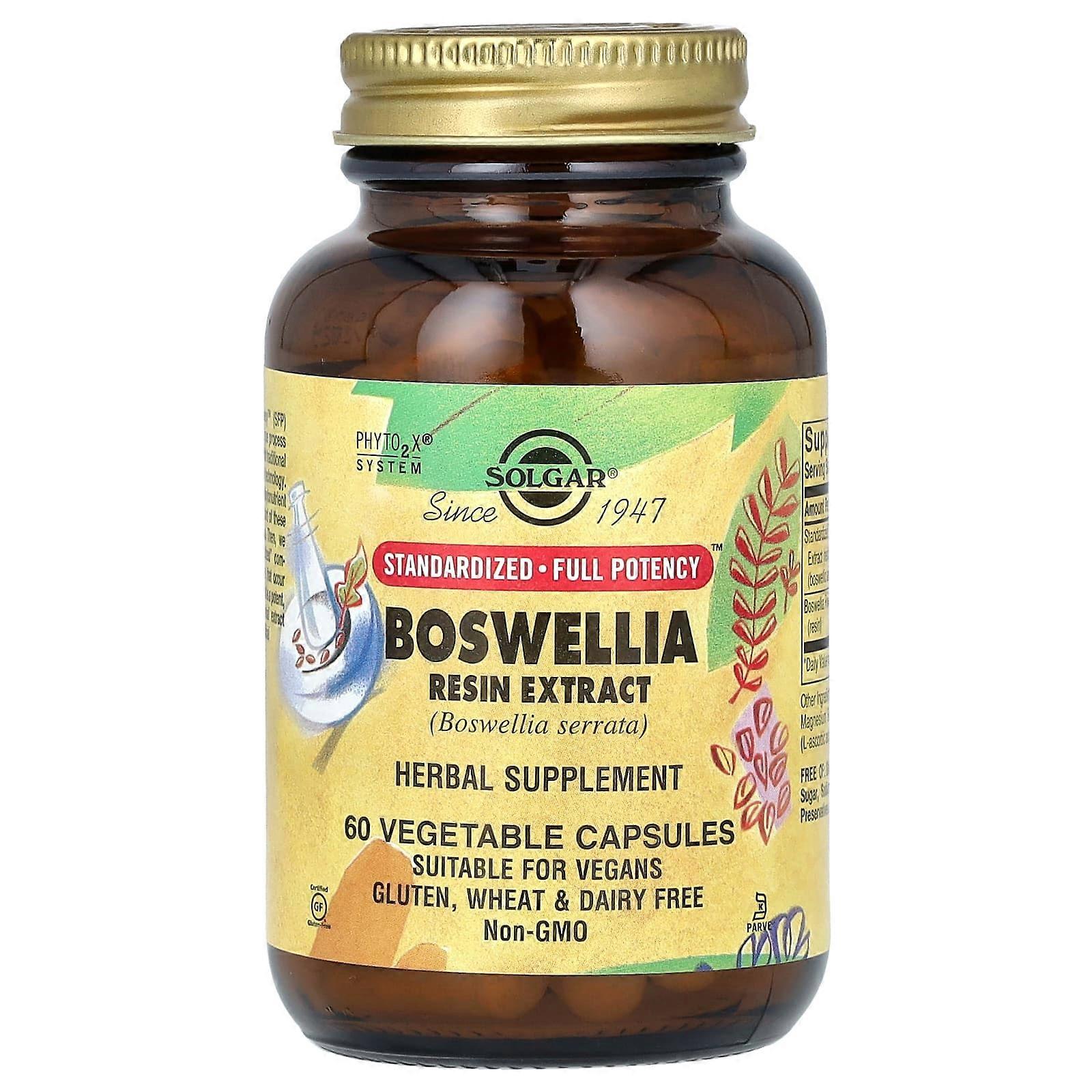 Solgar, Boswellia Resin Extract, 60 Vegetable Capsules