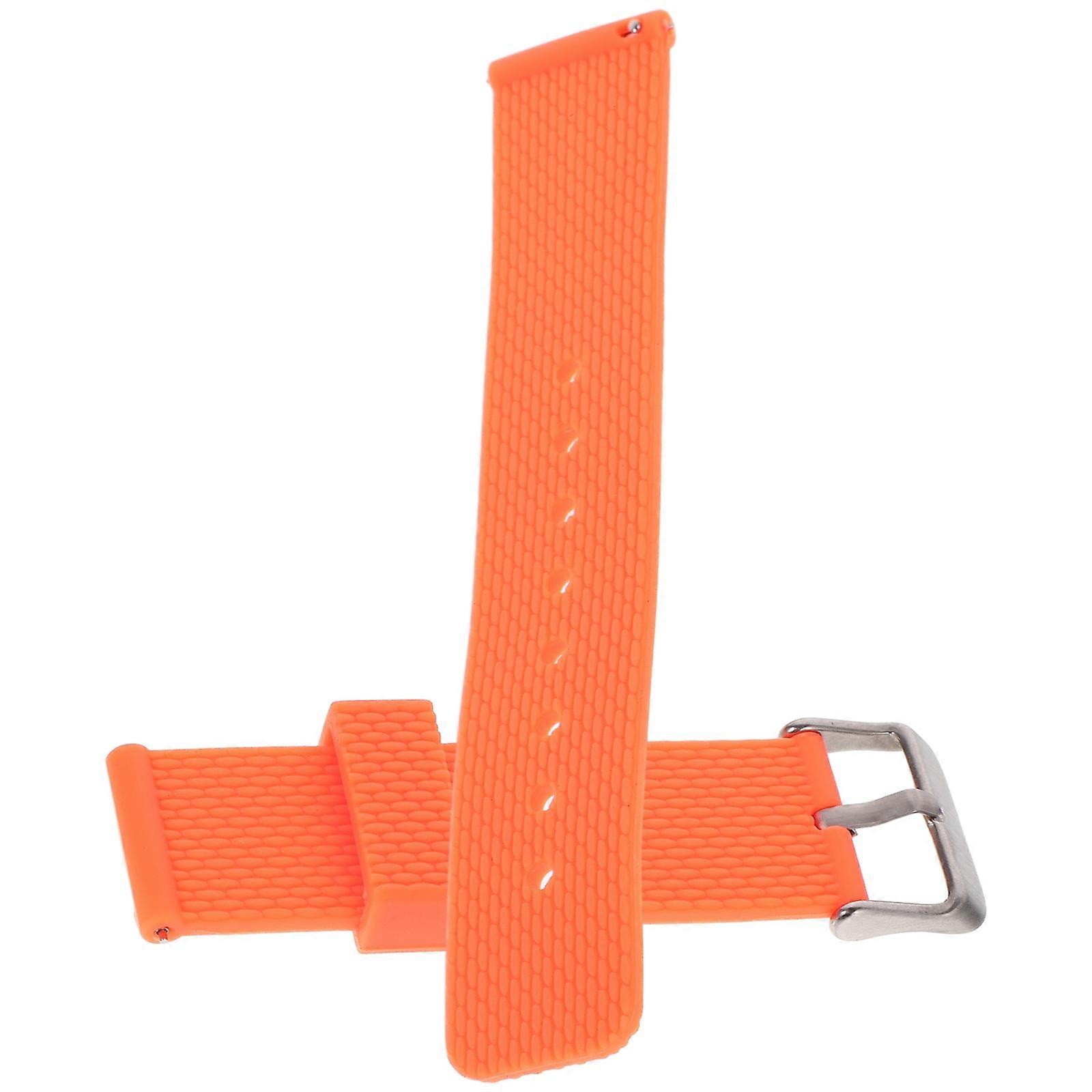 Watchband Replacement Silicone Function Orange