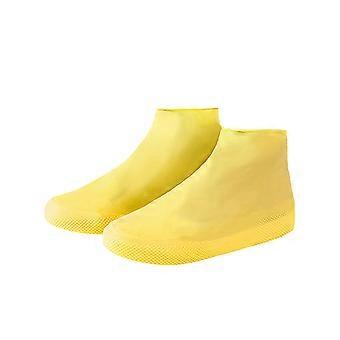Non-Slip Shoe Cover for Shoe Protection Waterproof Yellow Latex Boot Covers