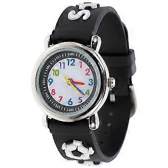 Childrens Watches for Girls Cartoon Kids Watch Daily Use Round Shape Silicon Material 1Pcs