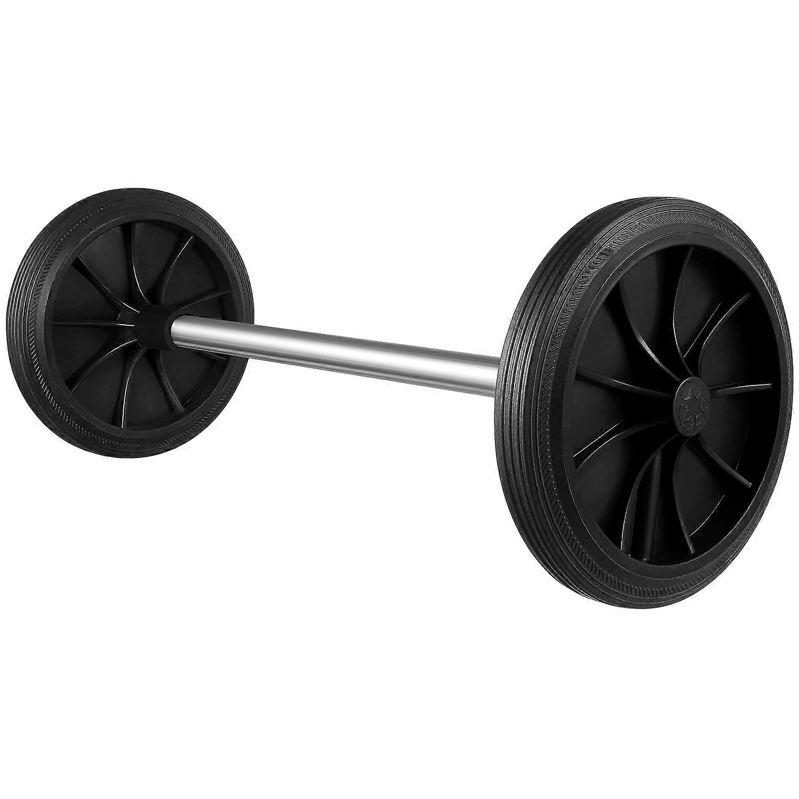 Small Rubber Wheels Garbage Can Pulley for Secure Grip 1Set