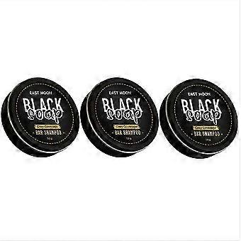 1-3PCS EAST MOON Black Hair Soap Hair Darkening Soap Shampoo Bar Hair Regrowth_DUIBW