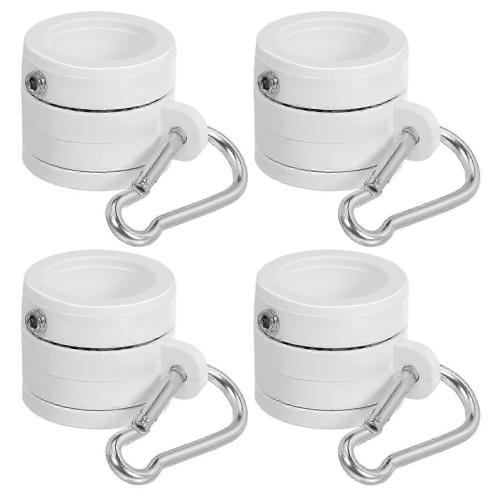 Flag Pole Mounting Rings compatible with Flags 8Pcs Durable Plastic Clips