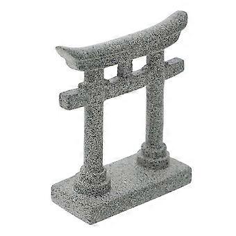 Miniatur-Torii-Tor-Aquarium-Ornament, Shinto-Altar-Statue, Miniatur-Schrein aus Kunstharz, Geschenk für Aquarien, 1 Stück