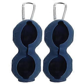 Silikon-Golfballhalter für zwei Bälle, 4-teilig, robuster Träger