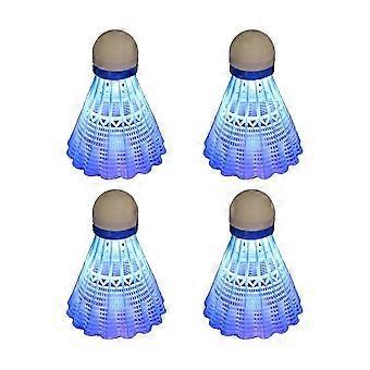 4 stuks lichtgevende badmintonballen LED geschuimd plastic sport badminton oplichtende shuttles badminton se