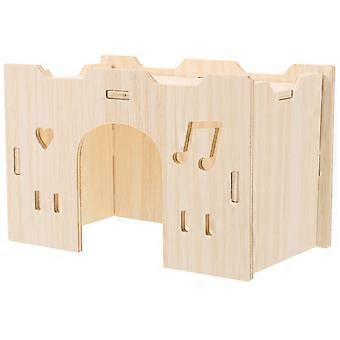 Small Animal House Wooden Guinea Pig Hideaway Hideout for Pets