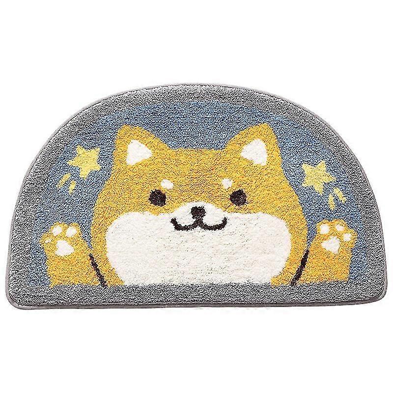 Bath Mat Chubby Semicircular Bathroom Absorbent Floor Mat