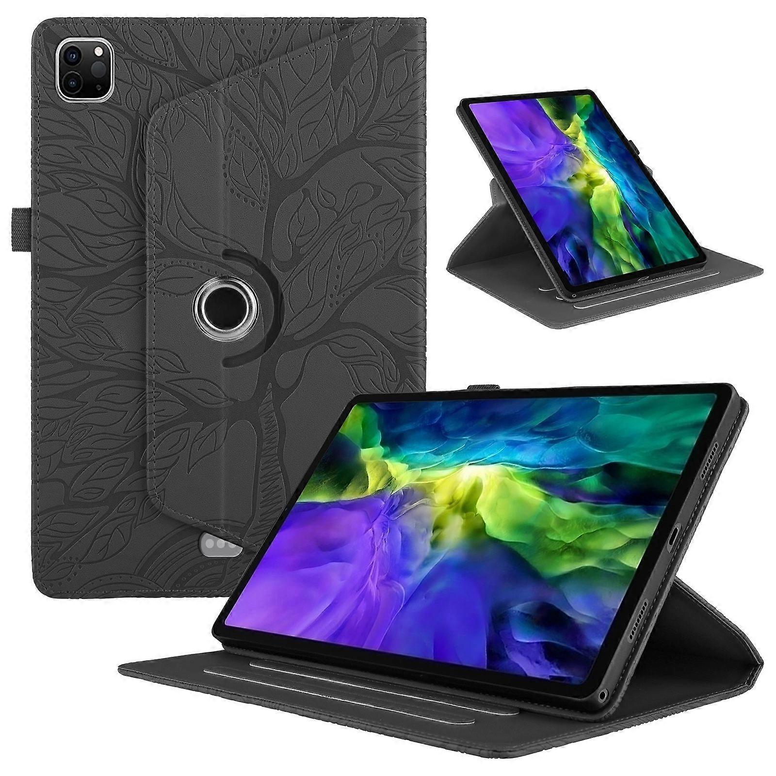 Flip Case for iPad Pro 12.9 360 Rotatable Shockproof Tablet Case with Vertical Bracket