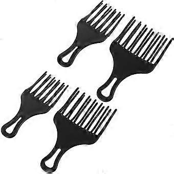 Set di 4 pettini in plastica per parrucchieri.
