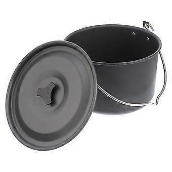 4L Camping Cookware Set Large Capacity NonStick Aluminum Pot for Outdoor Group Cooking