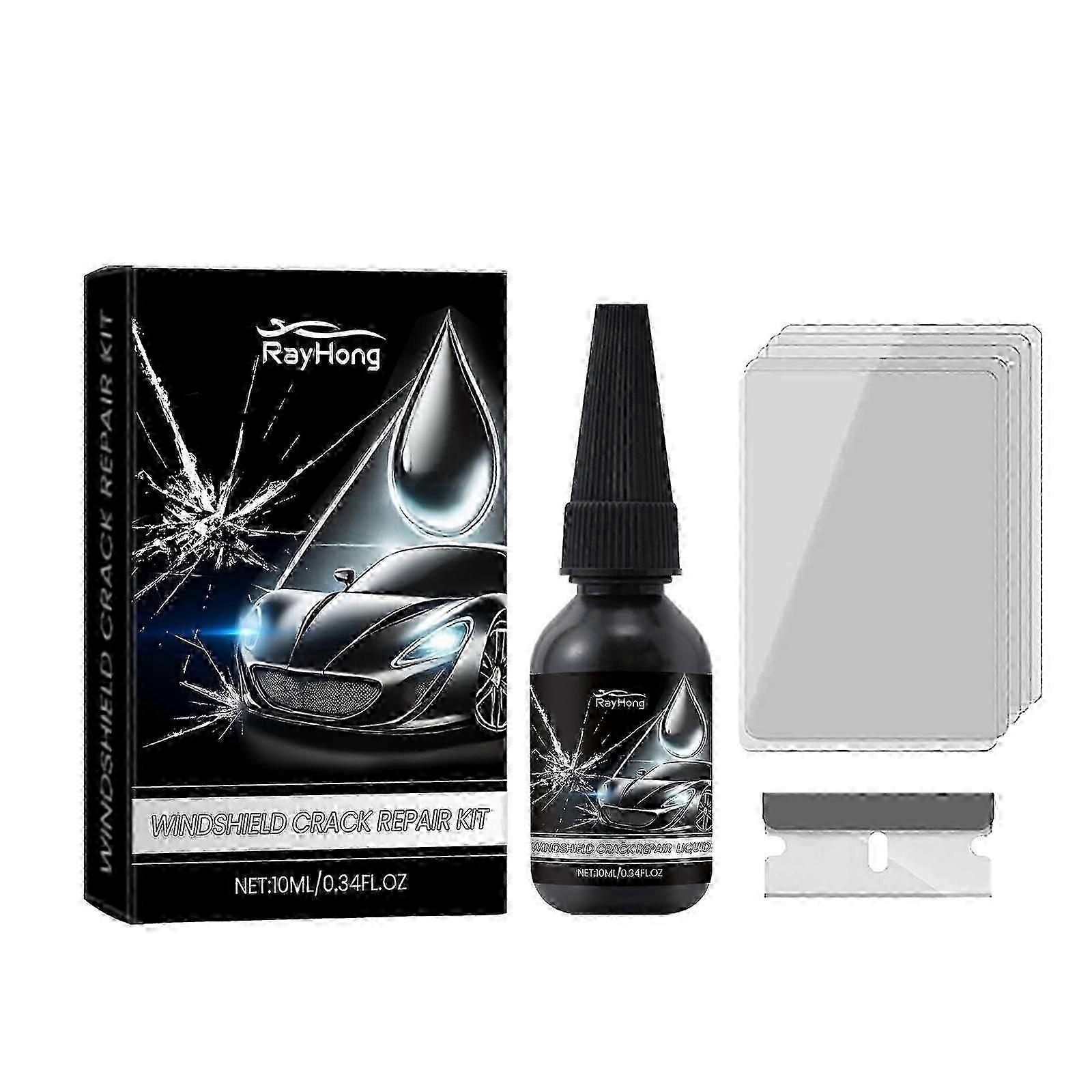 Clear Windshield Repair Kit  Easy Crack Fix, UV Curing, Long-Lasting Transparency