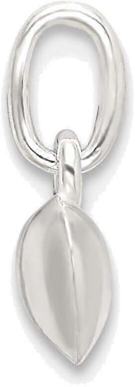 Solid Sterling Silver Polished Puffed Heart Charm