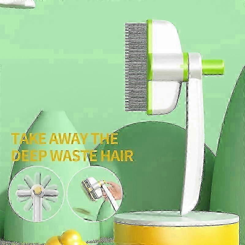 suitable compatible with cats zen brush rotatable self cleaning comb