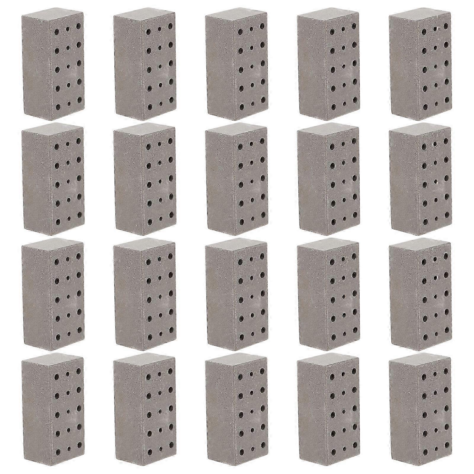 DIY Miniature Bricks Simulation Brick Models Pottery Clay compatible with Decor 20Pcs