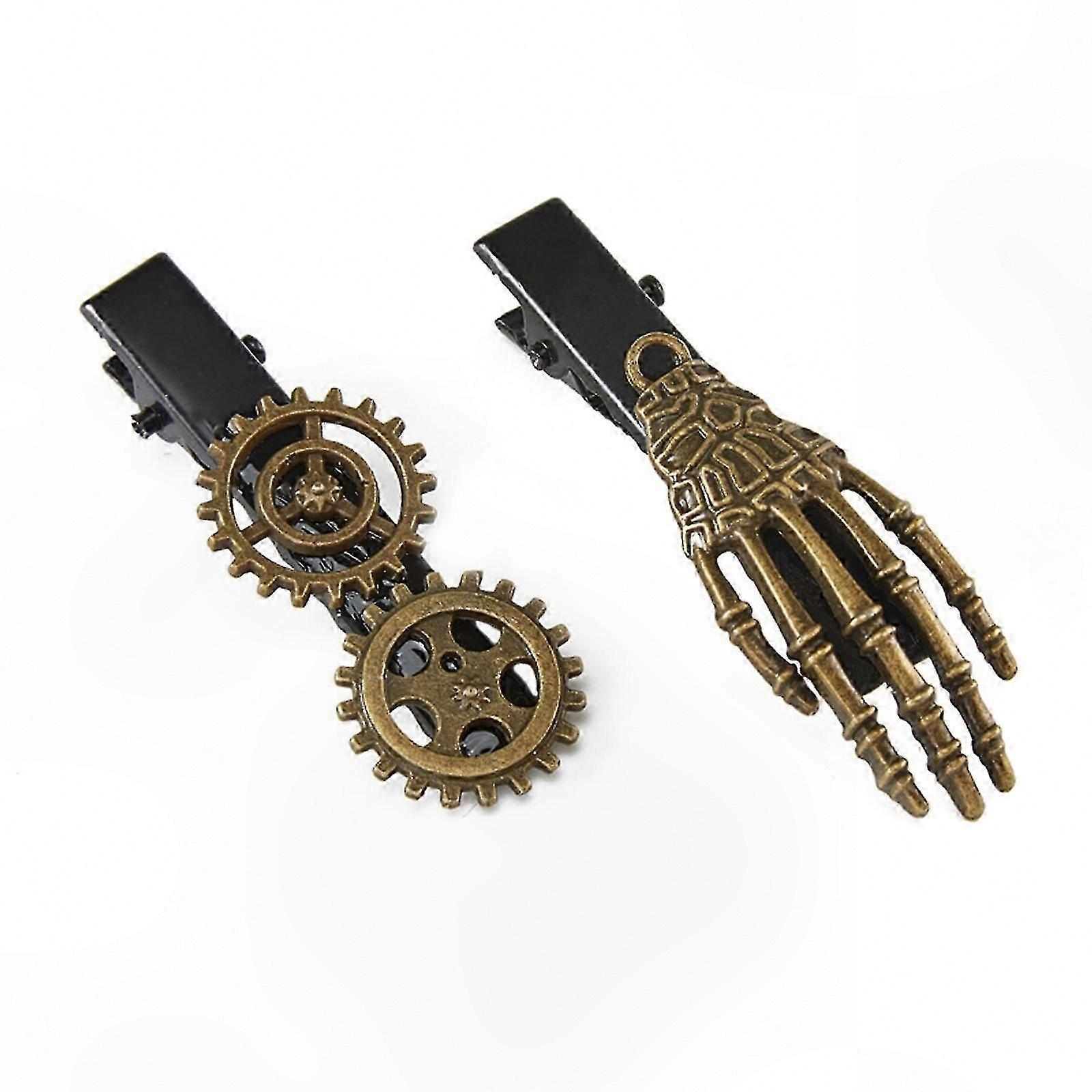 Steampunk Skeleton Hand Hair Clip