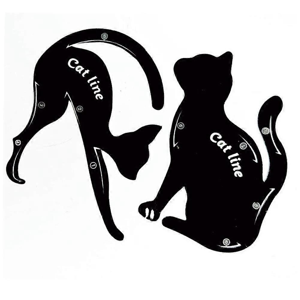 Eyeliner Stencil for Consistent Cat Eye Makeup, 2PCS Reusable Template for Beginners