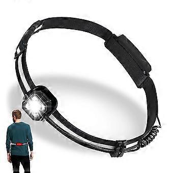Gürtellampe – Wiederaufladbare, wasserdichte Lauflampe für Herren, vielseitige Sportgürtellampe mit Klebeband für Radfahren und Camping
