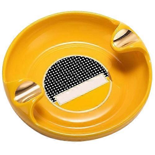 Ceramic Cigar Ashtray with Double Slot Design