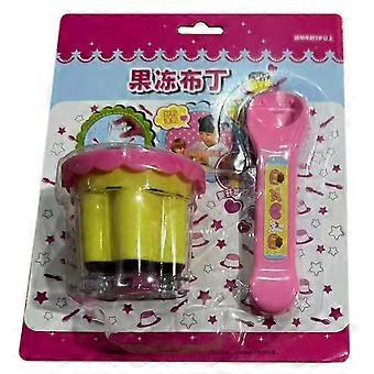 Strawberry Pudding Toy Dolls Food Feeding Toy Pretend Play Food Kitchen Accessories Simulation Role Play Toy