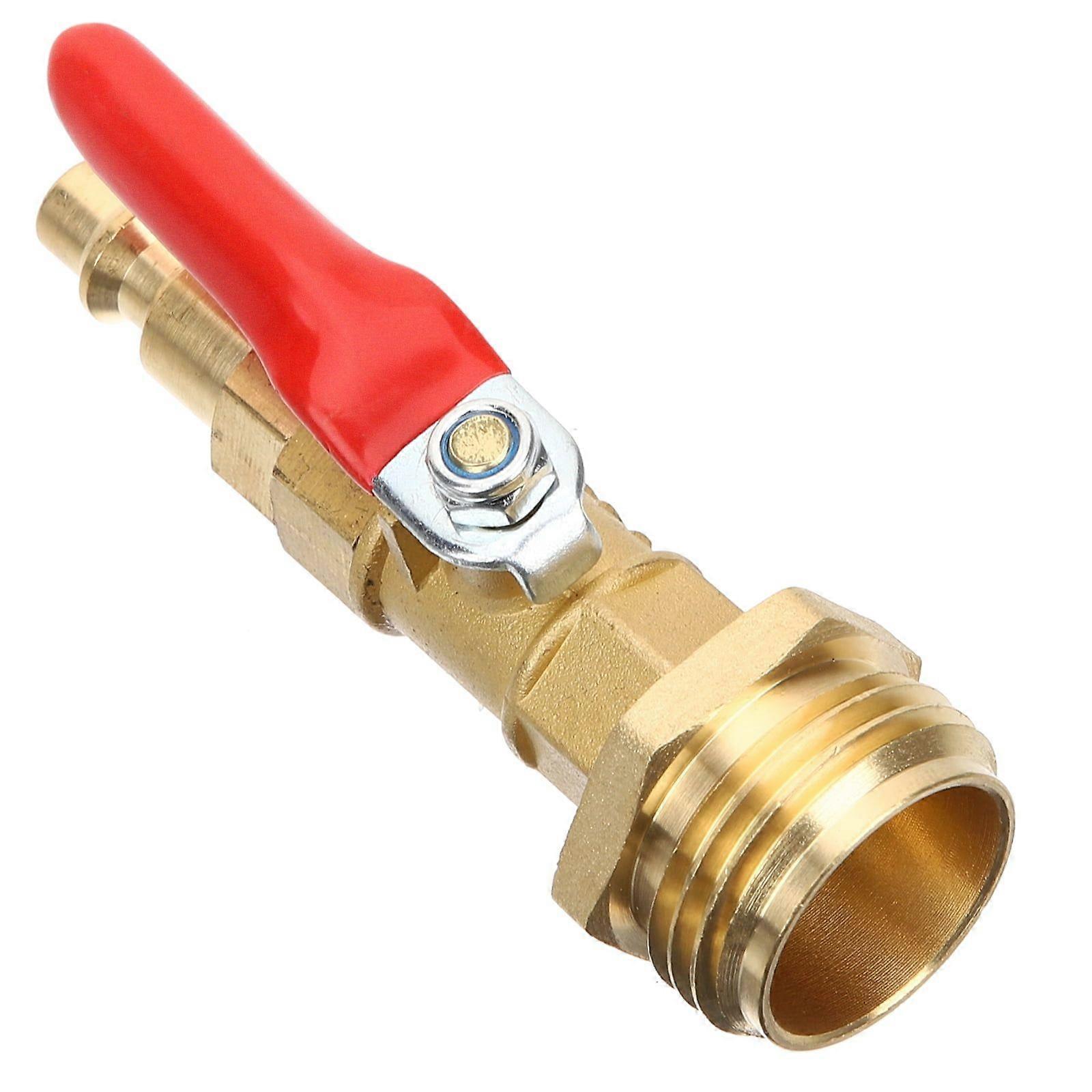 Winterize Adapter Brass Winterizing Fitting Easy Blow Outs Water Hose Connector 1/4 Outer Thread