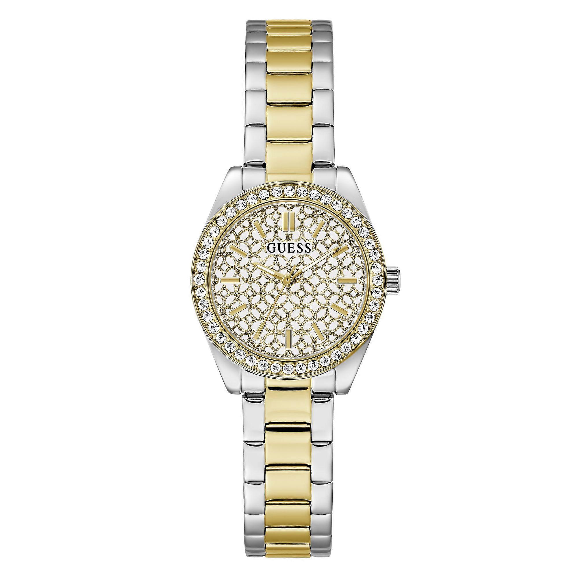 Guess Women's Watch Wristwatch MINI LUNA GW1100L3 Stainless Steel