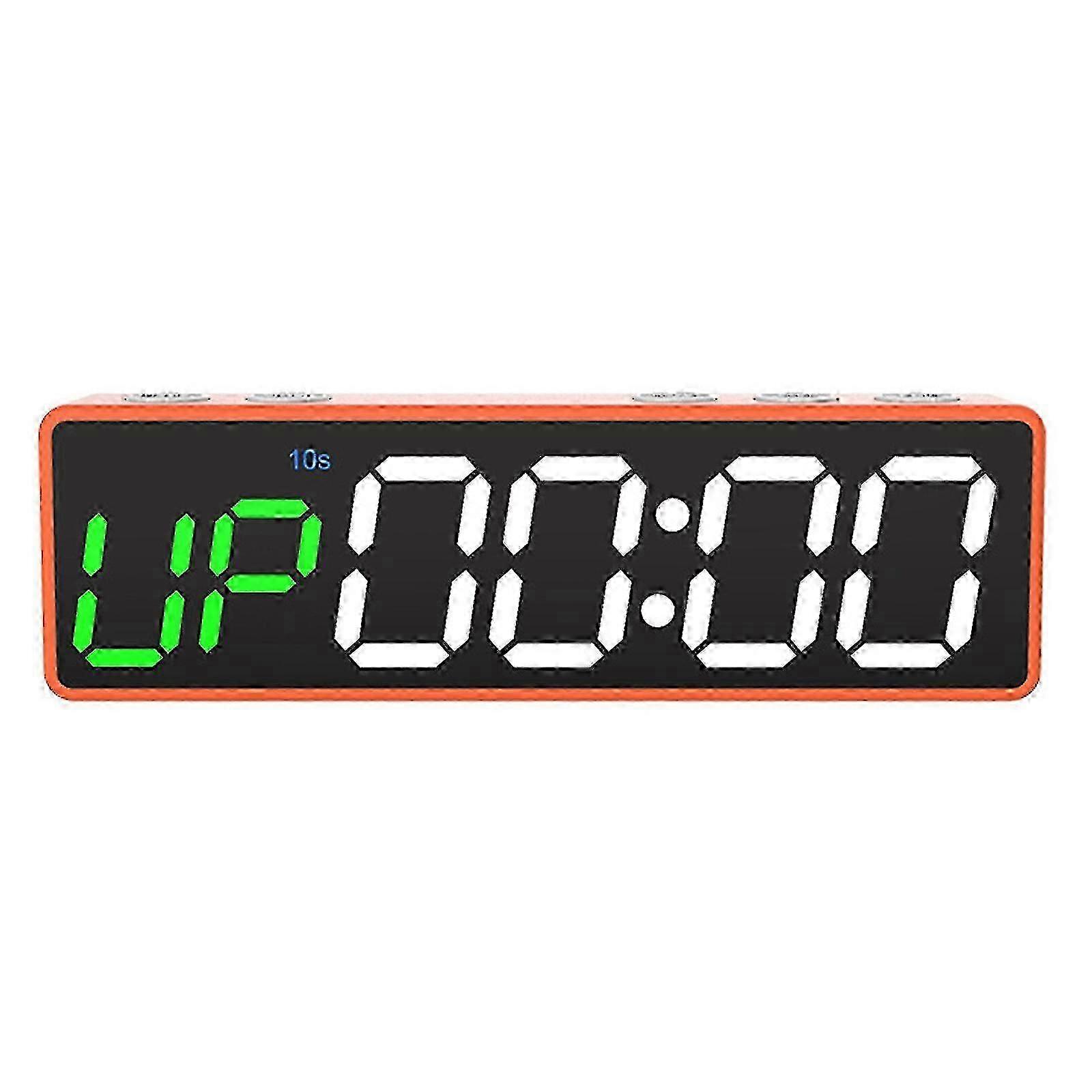 LED Gym Timer compatible with Workouts, Interval Training Clock, and Countdown Stopwatch