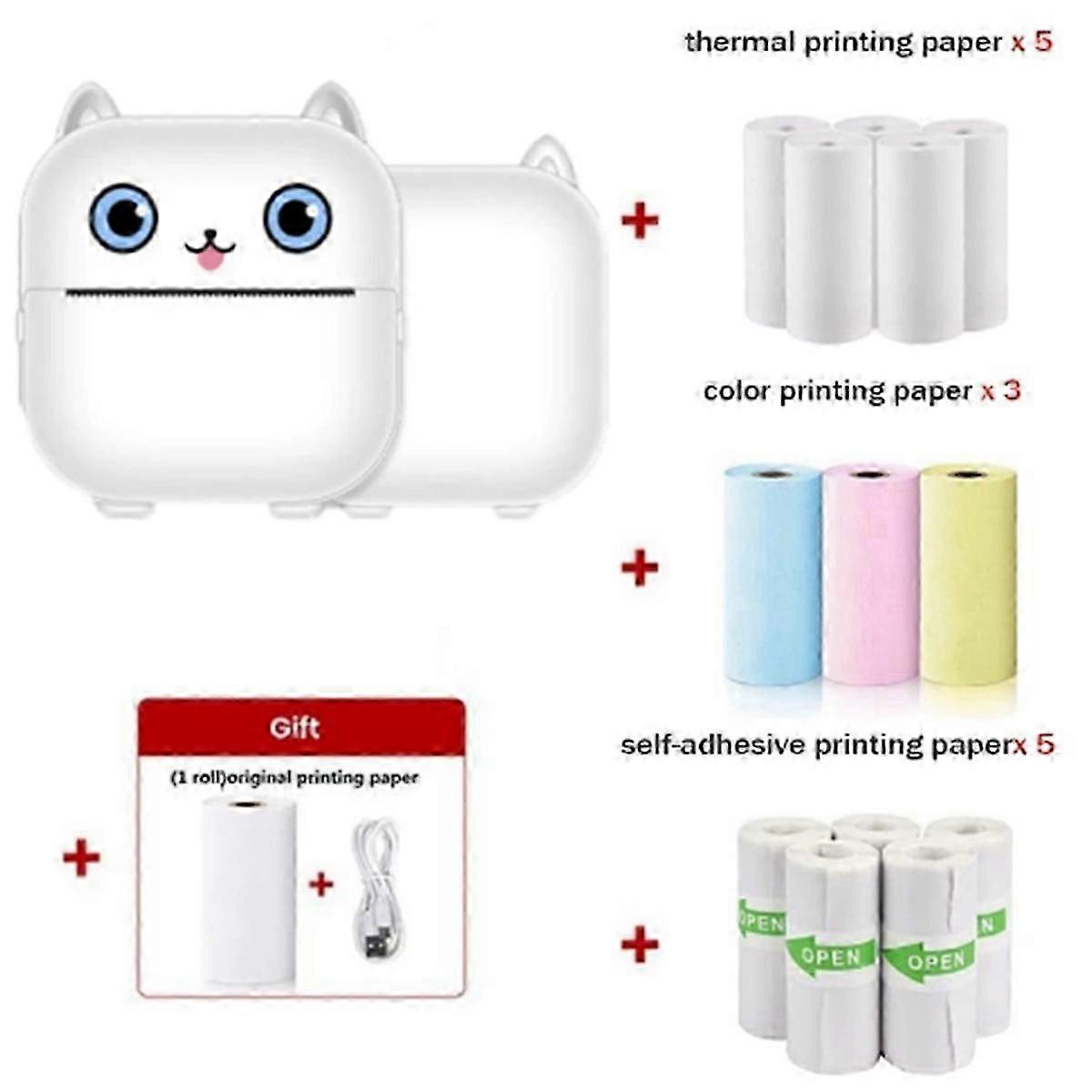 Portable Bluetooth Thermal Inkless Label Maker Printer