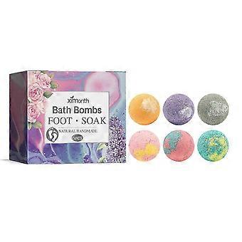 Bath Bombs Foot Bombs - Feet Soak Relaxing Bath Ball Handmade - Foot Care Moisturizing Feet Bomb for Chapped Cracked Skin