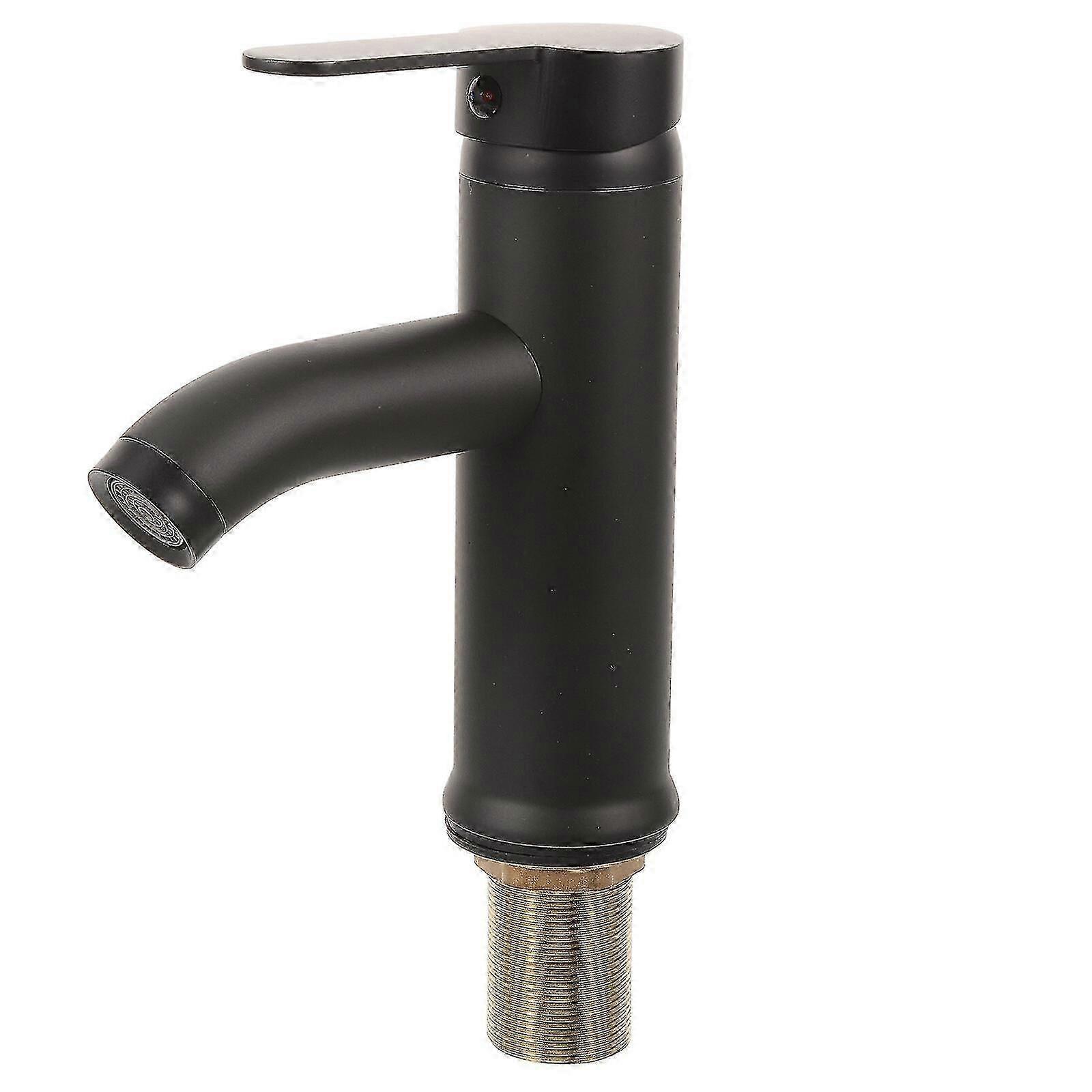 Bathroom faucet for basin with single handle and ceramic core