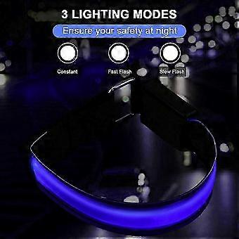 LED-armband, USB-oplaadbaar, veiligheidsarmband voor 's nachts, hardloop- en fietsuitrusting.