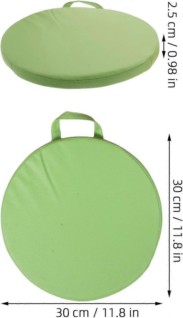 3pcs PU round Floor Cushion Thick Sponge Padding with Handle