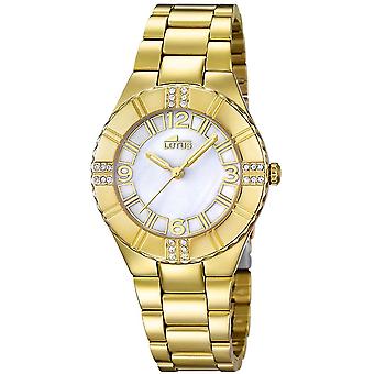 Lotus trendy Quartz Analog Women Watch with Stainless Steel Bracelet Gold Plated L15907/1