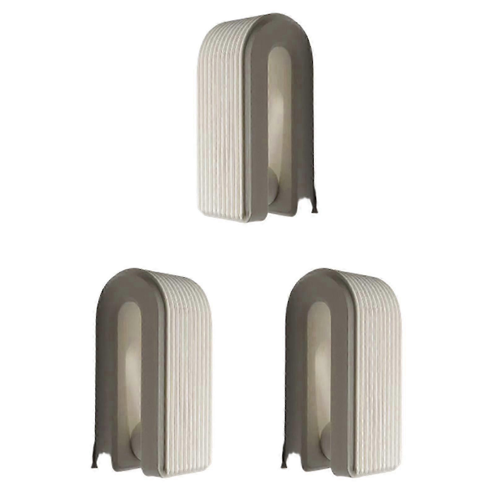 Random color Wall-Mountable Automatic Locking Hook Multi-Purpose Storage Rack for Kitchen and Bathroom Light Brown