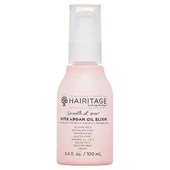 Hairitage Lightweight Hair Oil with Argan & Avocado Oil for Repair, Shine & Smoothing 3.4 fl oz