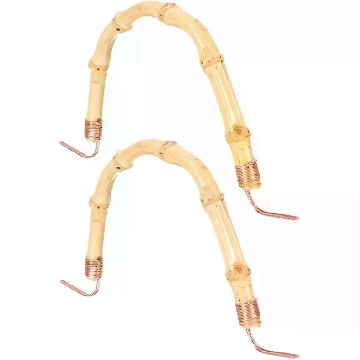 2pcs Bamboo Teapot Handle Replacement Kettle Grip Accessory