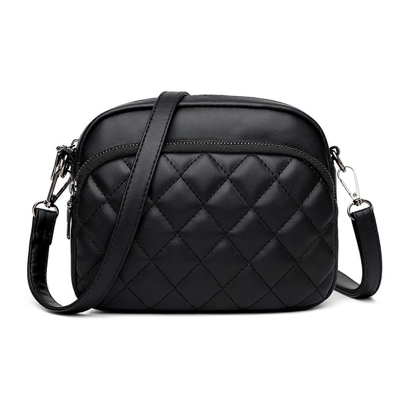 Adjustable Zippered PU Leather Bag